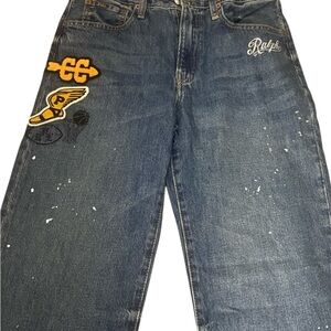 Polo Ralph Lauren Big Boys Lynwood Relaxed Fit Graphic Jeans Size 16